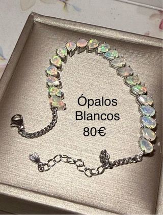 Pulsera Ópalos Plata 925 Ajustable