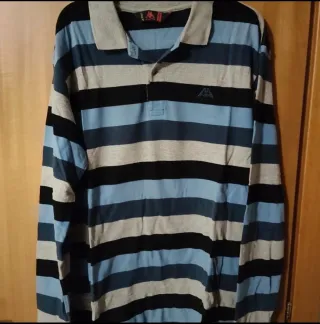 Polo Kappa uomo maniche lunghe righe
