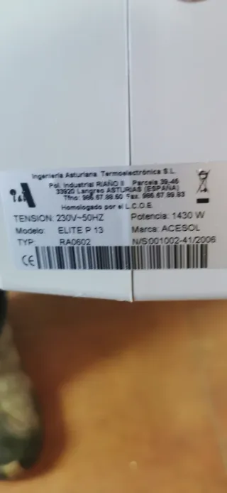 Radiadores Acesol Elite Plus y Ducasa