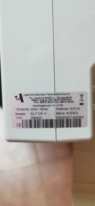 Radiadores Acesol Elite Plus y Ducasa