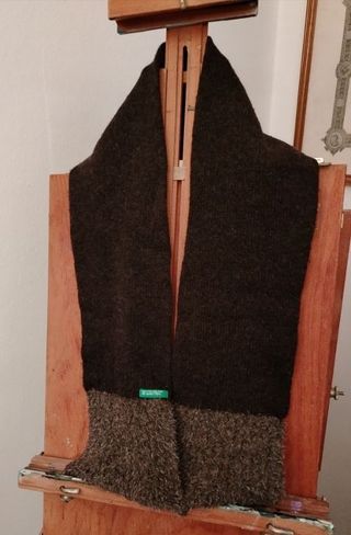 Sciarpina Benetton marrone/grigio