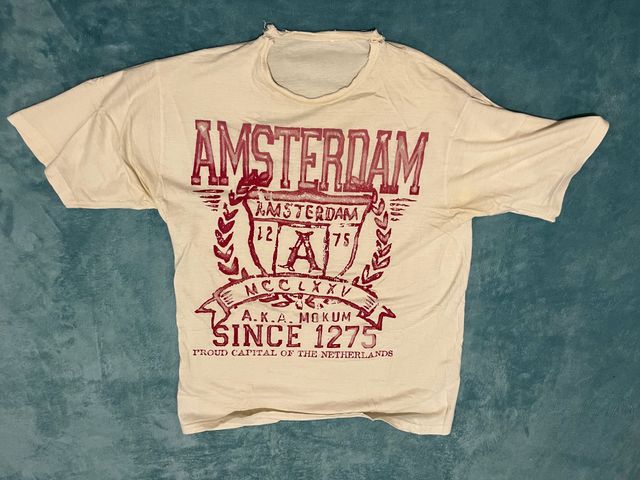 Camiseta Vintage Amsterdam Hombre