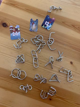 Puzzle metallico set 24 pezzi