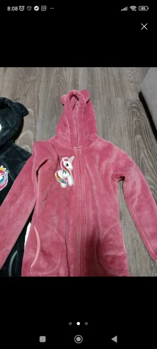 Conjunto 2 chaquetas polares con capucha