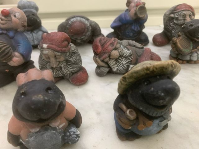 Personaggi in pietra vintage