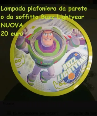 Lampada plafoniera da parete o da soffitto, Buzz