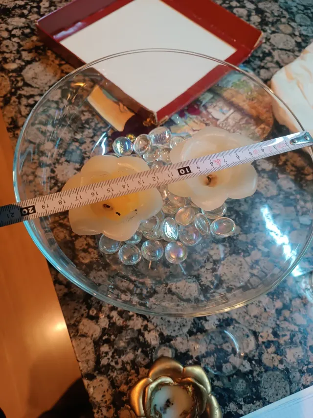 Centro de mesa cristal para velas