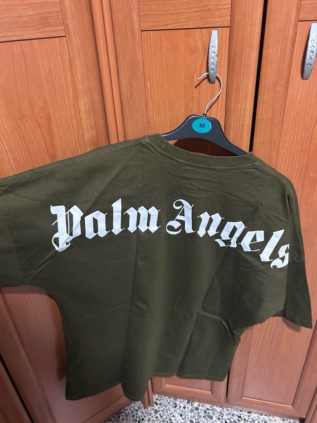 Camiseta Palm Angels Verde Militar Talla L