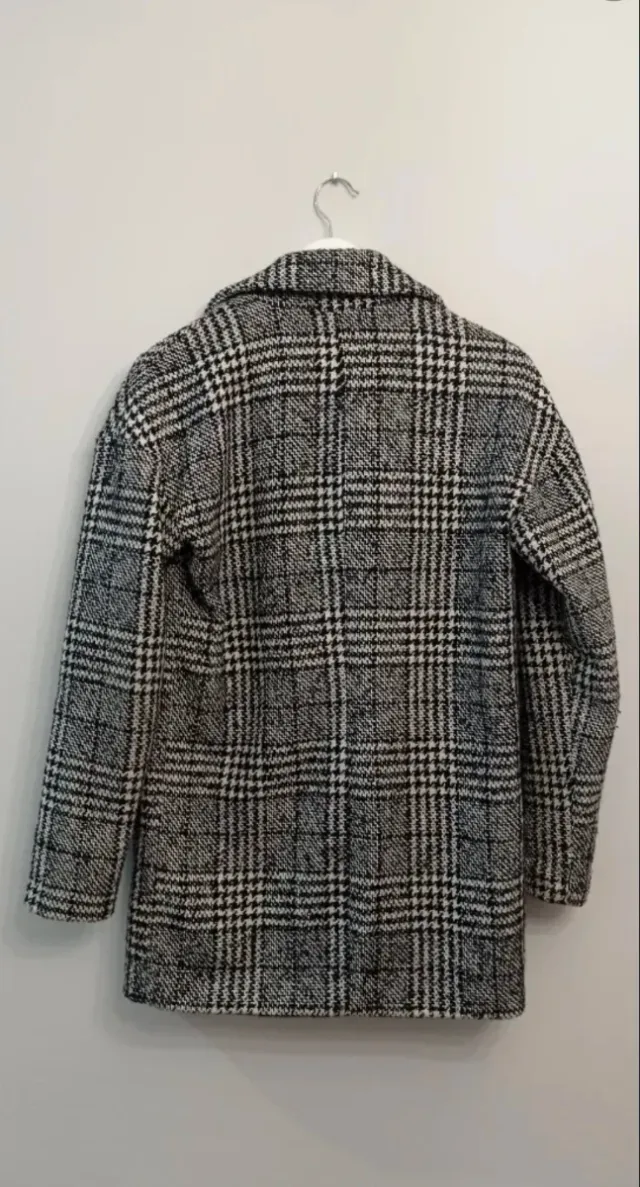 Abrigo cuadros Only