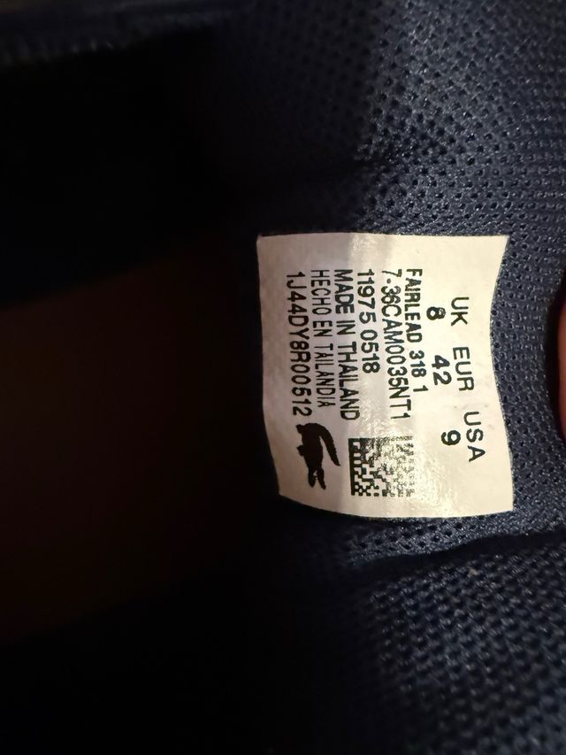 Zapatillas Lacoste Azul Marino