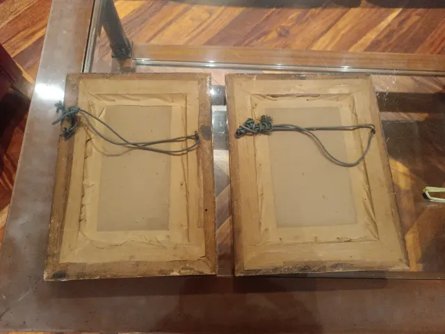 2 Cuadros Barrocos Marco Dorado