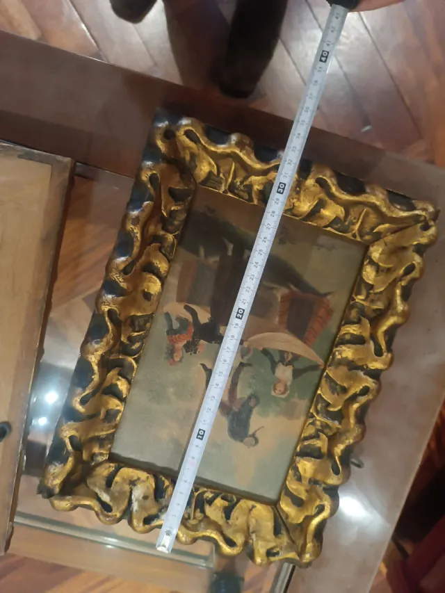 2 Cuadros Barrocos Marco Dorado