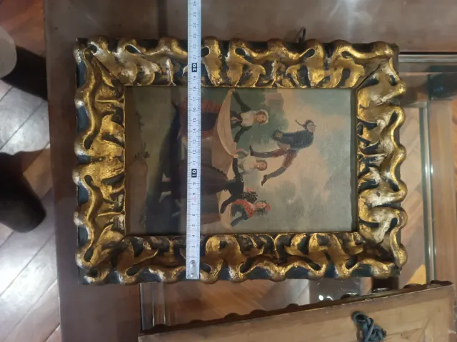 2 Cuadros Barrocos Marco Dorado
