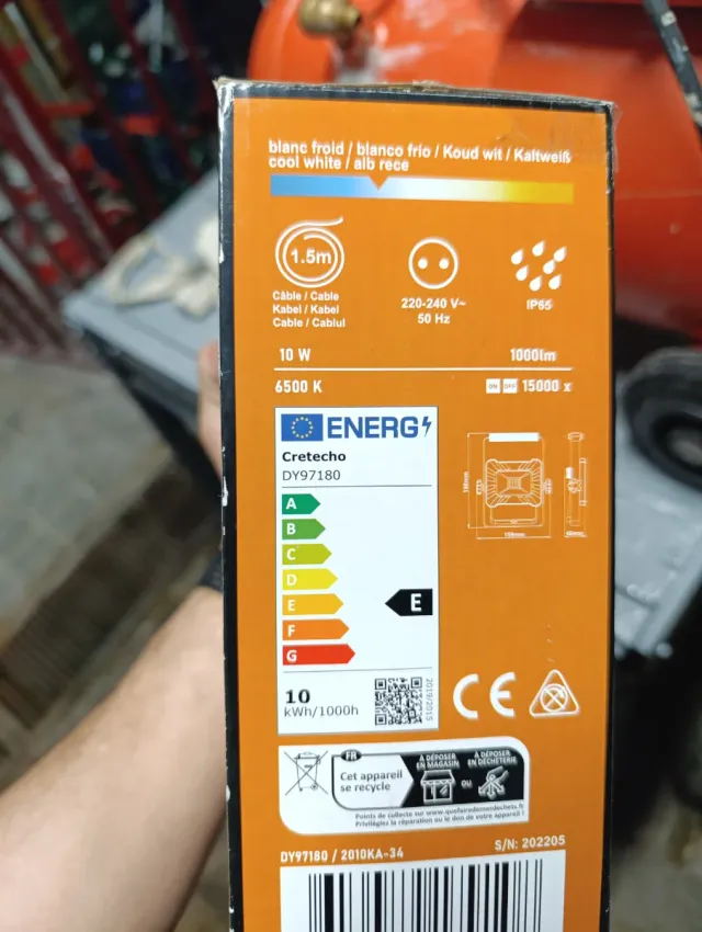 Lampara auxiliar LED Exterior Cretech 6500K IP