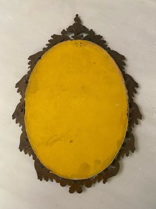 Quadretto ovale con cornice barocca