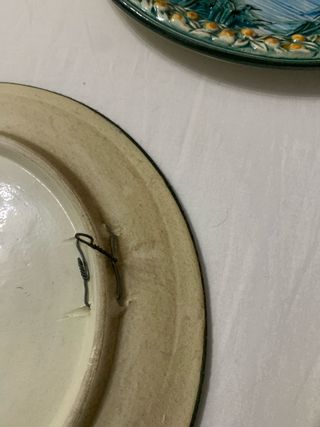 4 Piatti Decorativi in Ceramica da Appendere