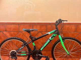 Bicicleta DENBIKE 24 Negra y Verde