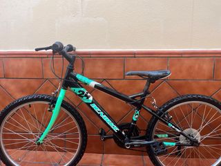 Bicicleta DENBIKE 24 Negra y Verde
