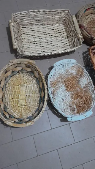 Set 5 Cesti in Vimini