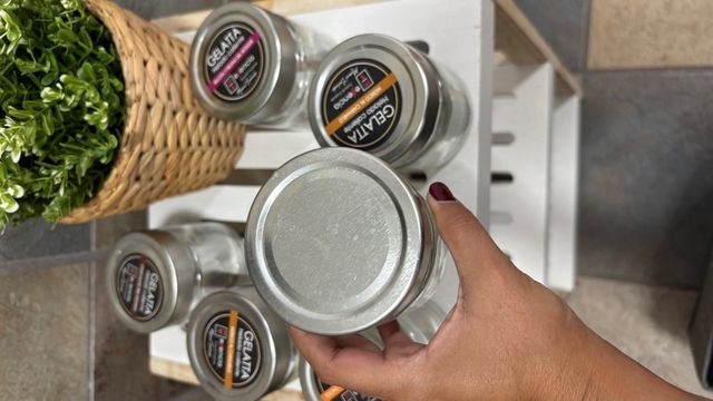 Lote 6 Vasitos Decoración Tapa Plata