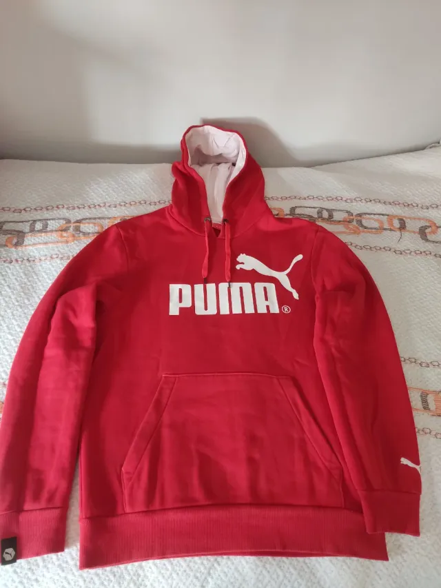 Sudadera Puma Roja con Capucha