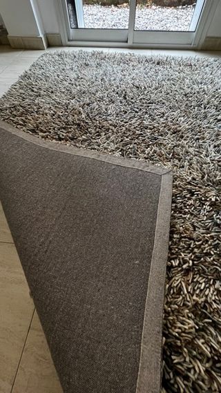 Alfombra Kave Home 165x240cm Beige/Marrón lana