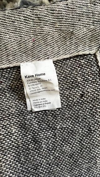 Alfombra Kave Home 165x240cm Beige/Marrón lana