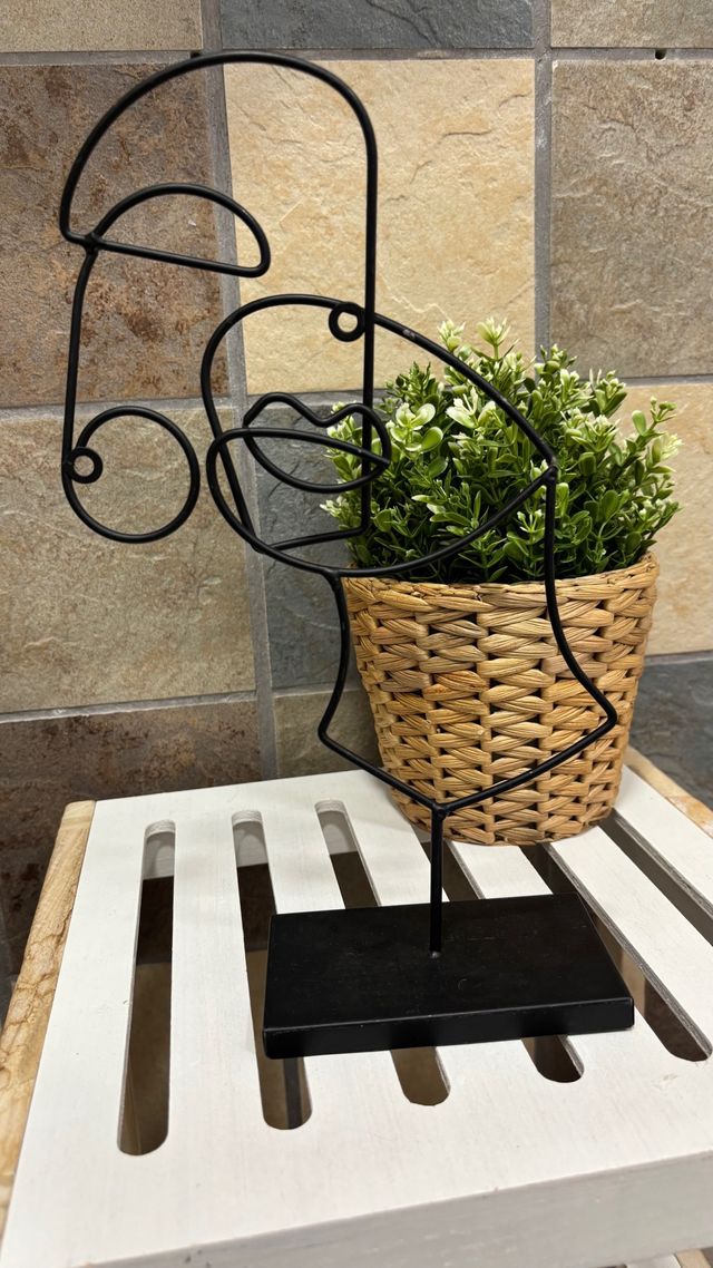 3 Figuras Decorativas Abstractas Metal