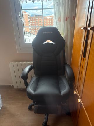 Silla gamer Songmics negra. Muy poco uso
