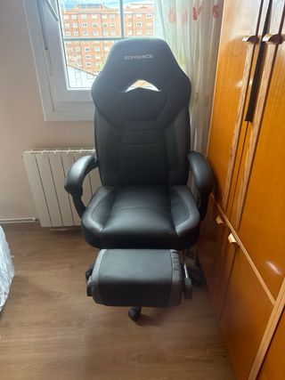 Silla gamer Songmics negra. Muy poco uso