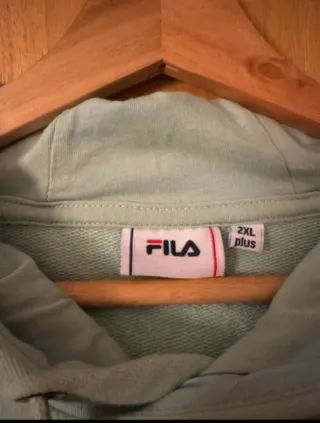 Felpa Fila Unisex Teal e Nera