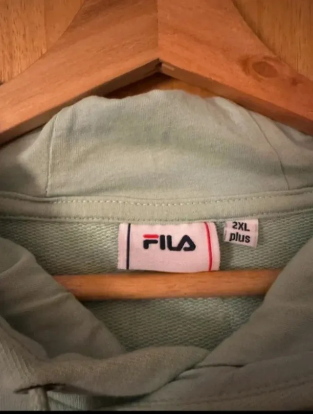 Felpa Fila Unisex Teal e Nera