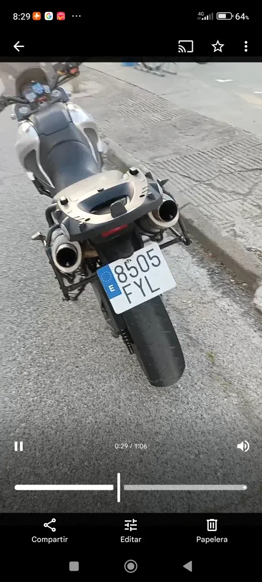 Parrilla Baúl Givi Aprilia Pegaso Strada