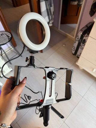 Kit Aro de Luz y Soporte Móvil