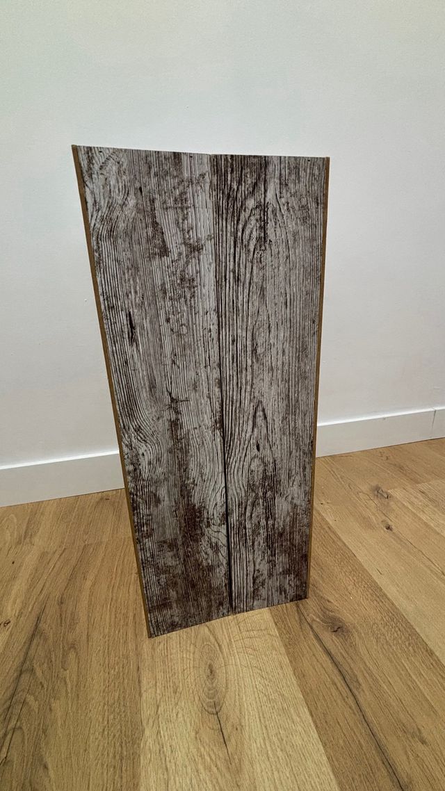 Juego 2 Cajas Almacenaje Madera Beige/Marrón