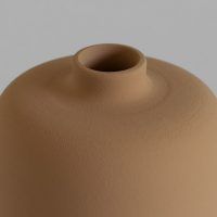 Jarrón Bege Cerâmica Minimalista