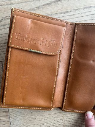 Portafoglio Timberland in pelle marrone