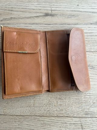 Portafoglio Timberland in pelle marrone