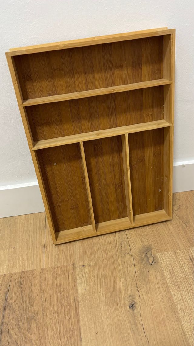 Cubiertero de bambú