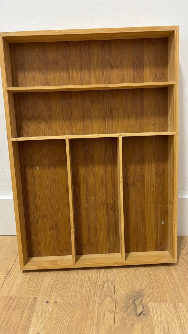 Cubiertero de bambú