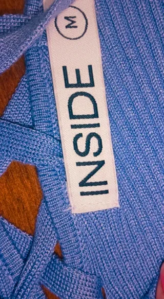 Vestido punto lila l corto otoño