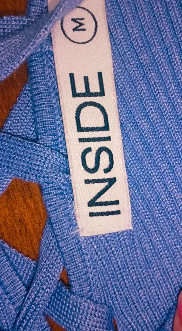 Vestido punto lila l corto otoño