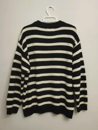 Jersey marinero rayas blanco y negro