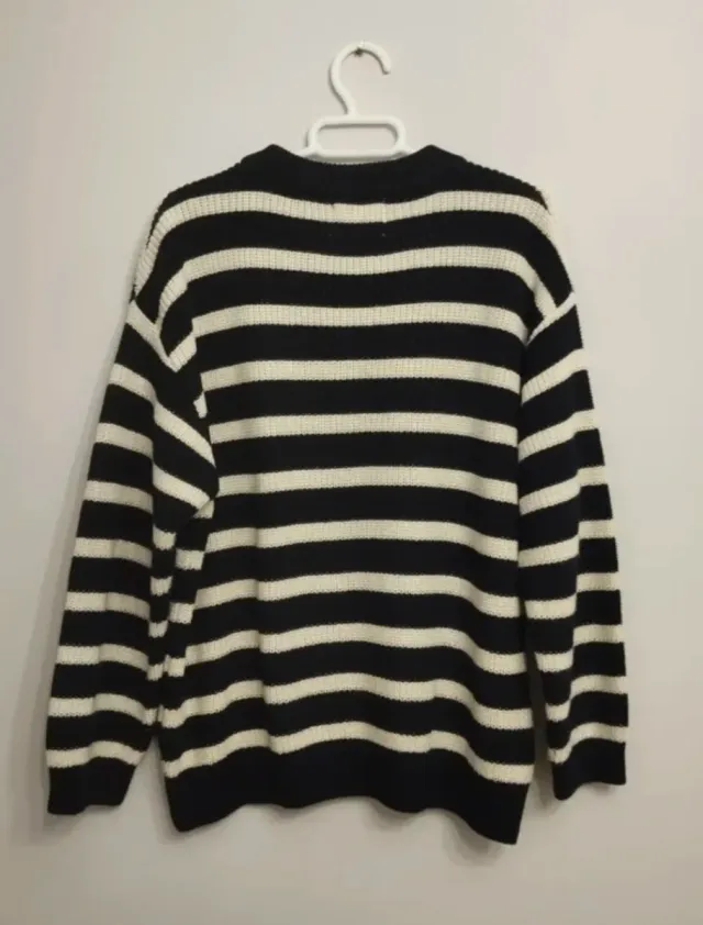 Jersey marinero rayas blanco y negro