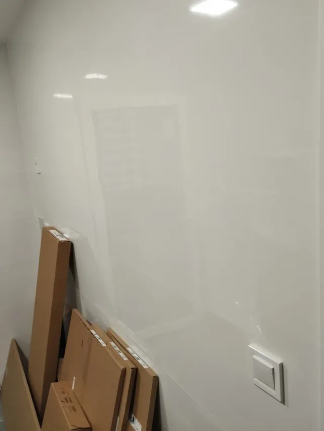 Azulejo blanco brillo rectificado 30x90 cm 10cajas