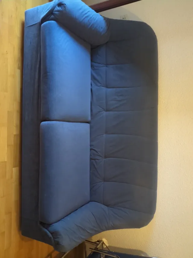 Sofá de 2 plazas azul