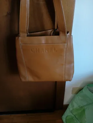 Borsa Chanel pelle vintage marrone