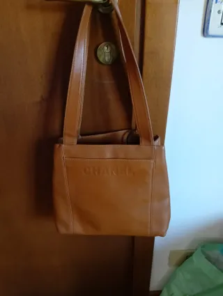 Borsa Chanel pelle vintage marrone