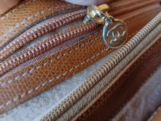 Borsa Chanel pelle vintage marrone