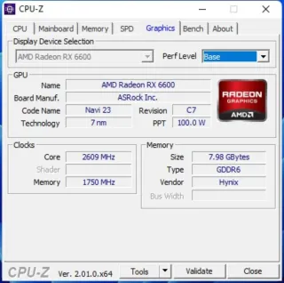 Tarjeta gráfica RX 6600 8Gb Shappire Pulse